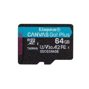 KINGSTON microSDXC Canvas Go Plus 64G *SDCG3/64GB-La Halle Informatique-[product_reference]