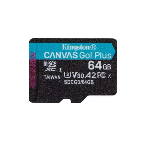 KINGSTON microSDXC Canvas Go Plus 64G *SDCG3/64GB-La Halle Informatique-[product_reference]