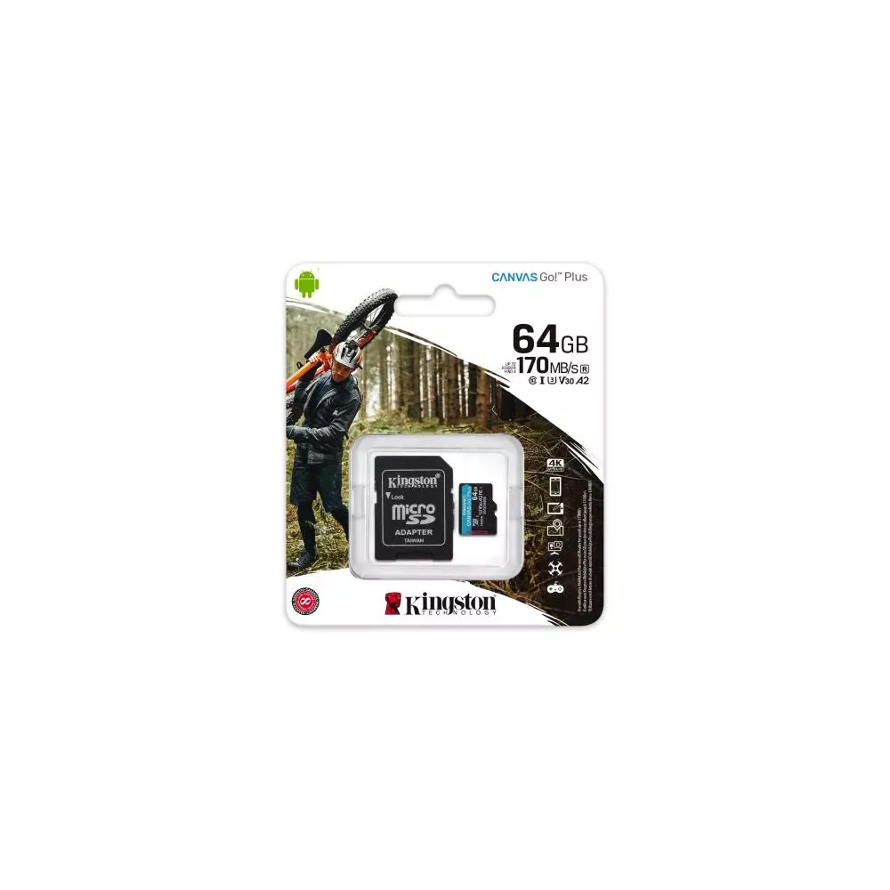 KINGSTON microSDXC Canvas Go Plus 64G *SDCG3/64GB-La Halle Informatique-[product_reference]