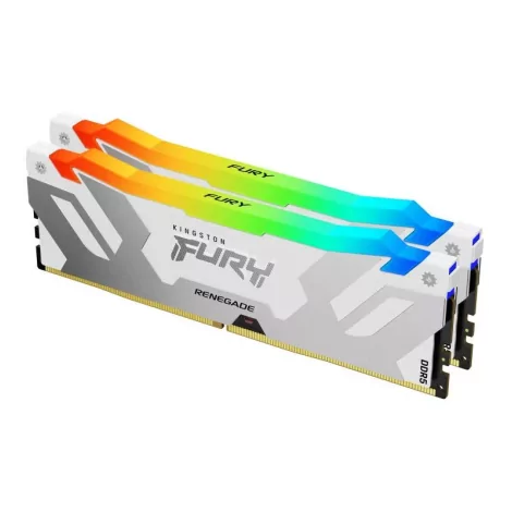 Kingston Technology FURY 32 Go 6400 MT/s DDR5 CL32 DIMM (Kits de 2) Renegade RGB Blanc XMP-La Halle Informatique-[product_refere