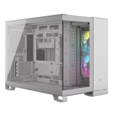 CORSAIR 2500X Micro ATX Dual Chamber PC Case - White-La Halle Informatique-[product_reference]