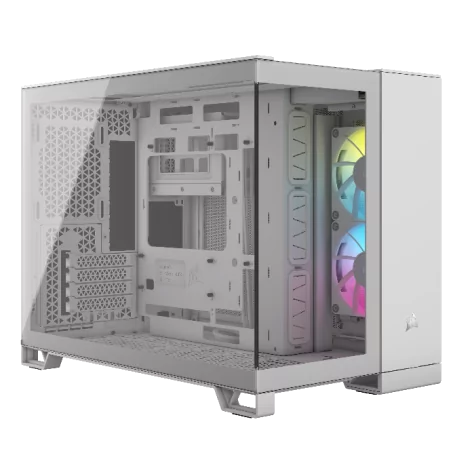 CORSAIR 2500X Micro ATX Dual Chamber PC Case - White-La Halle Informatique-[product_reference]