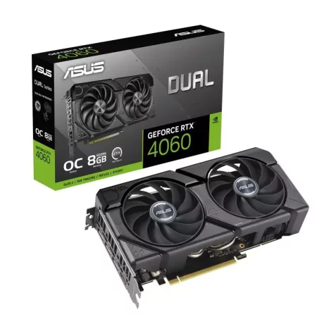 ASUS Dual -RTX4060-O8G-EVO NVIDIA GeForce RTX 4060 8 Go GDDR6-La Halle Informatique-[product_reference]