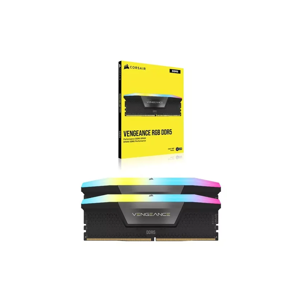 Corsair Vengeance RGB CMH32GX5M2E6000C36 module de mémoire 32 Go 2 x 16 Go DDR5 6000 MHz-La Halle Informatique-[product_referenc