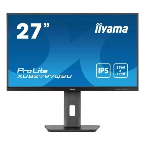 iiyama ProLite XUB2797QSU-B1 écran plat de PC 68,6 cm (27") 2560 x 1440 pixels Wide Quad HD LED Noir-La Halle Informatique-[prod