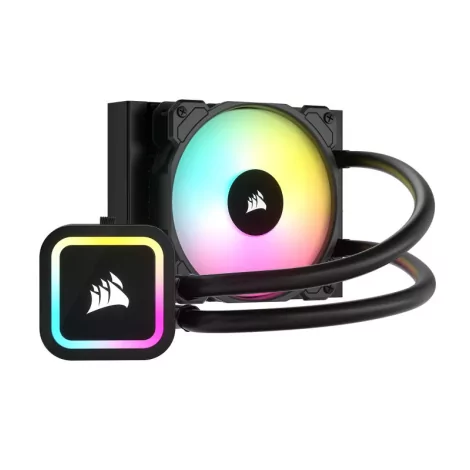 CORSAIR H60x RGB ELITE système de refroidissement d'ordinateur Processeur Refroidisseur de liquide tout-en-un 12 cm Noir 1 pièce