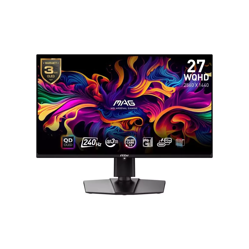 MSI MAG 271QPX QD-OLED écran plat de PC 67,3 cm (26.5") 2560 x 1440 pixels Wide Quad HD QDOLED Noir-La Halle Informatique-[produ