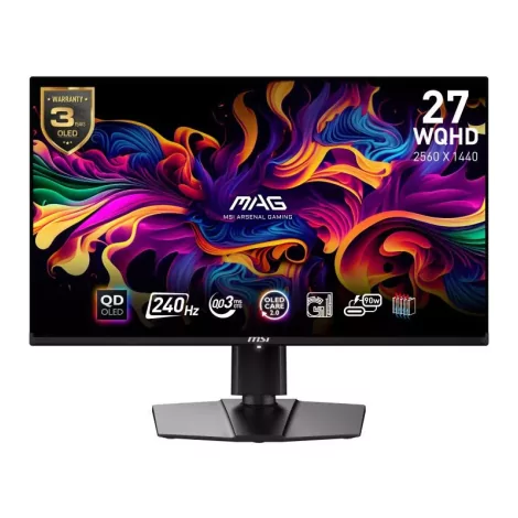 MSI MAG 271QPX QD-OLED écran plat de PC 67,3 cm (26.5") 2560 x 1440 pixels Wide Quad HD QDOLED Noir-La Halle Informatique-[produ