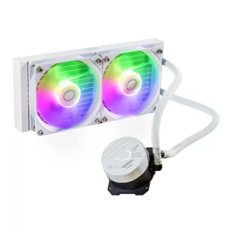 Cooler Master MasterLiquid 240L Core ARGB White Processeur Kit de refroidissement du liquide 12 cm Blanc-La Halle Informatique-[