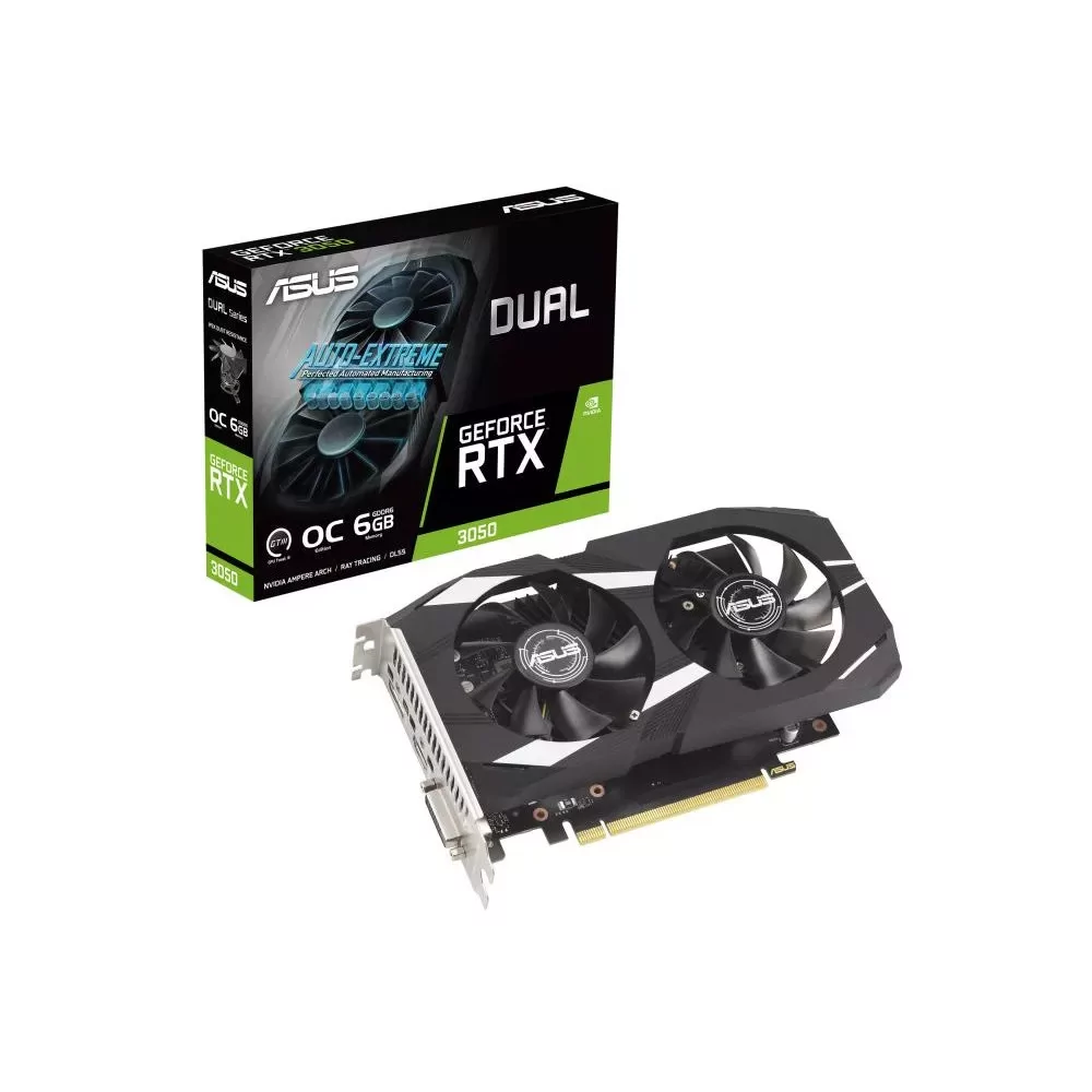 ASUS Dual -RTX3050-O6G NVIDIA GeForce RTX 3050 6 Go GDDR6-La Halle Informatique-[product_reference]