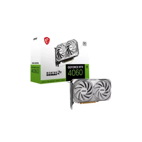 MSI VENTUS GeForce RTX 4060 2X WHITE 8G OC NVIDIA 8 Go GDDR6-La Halle Informatique-[product_reference]