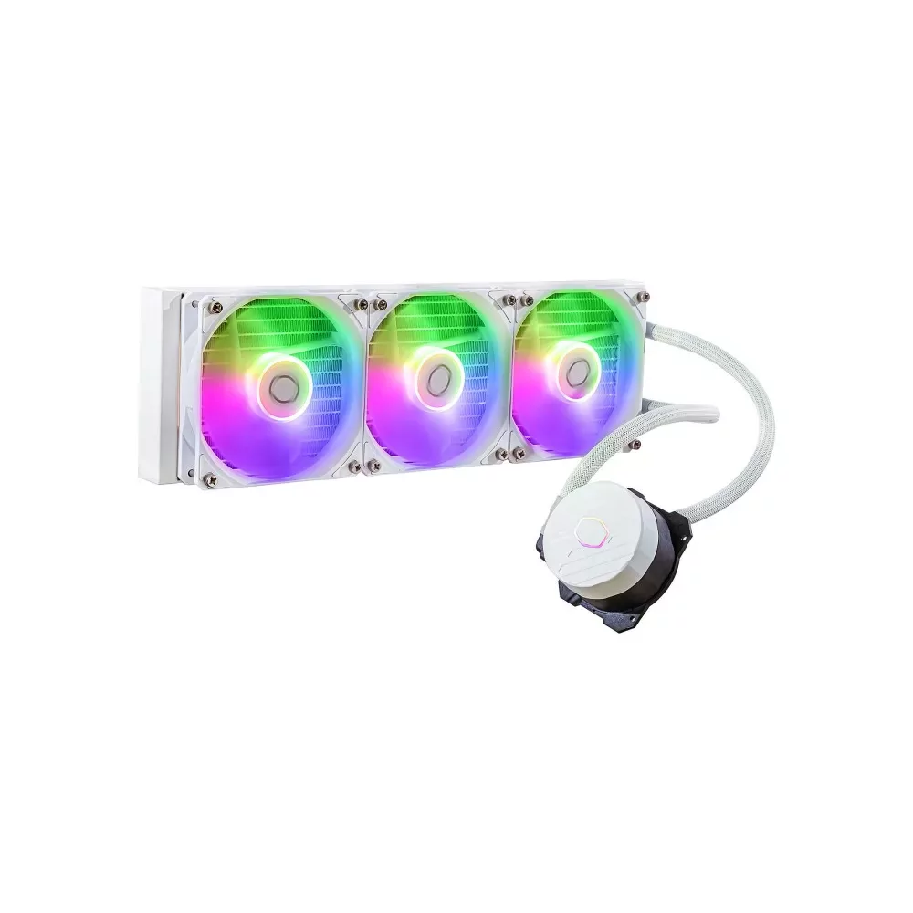 Cooler Master MasterLiquid 360L Core ARGB White Processeur Kit de refroidissement du liquide 12 cm Blanc-La Halle Informatique-[