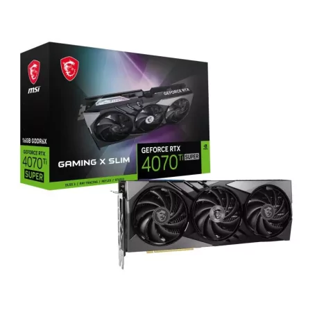 MSI GAMING GeForce RTX 4070 Ti SUPER 16G X SLIM NVIDIA 16 Go GDDR6X-La Halle Informatique-[product_reference]