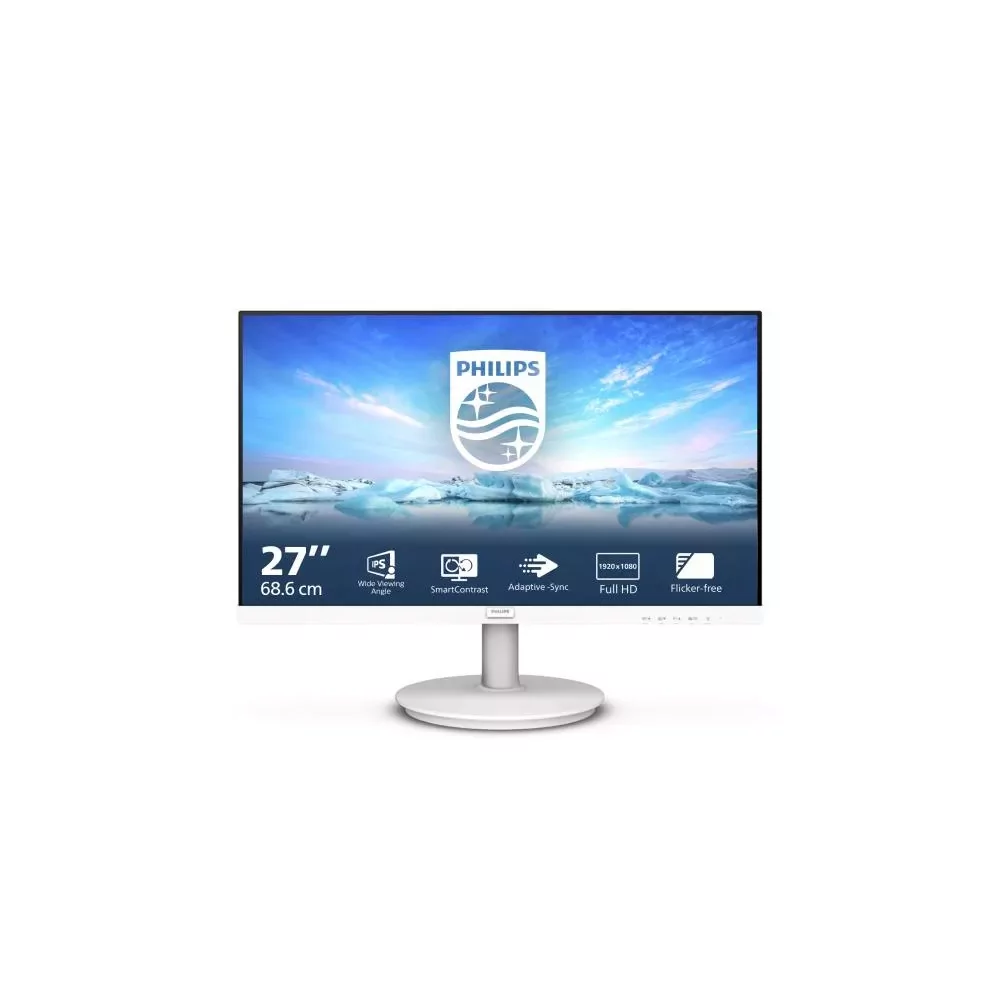 Philips V Line 271V8AW/00 écran plat de PC 68,6 cm (27") 1920 x 1080 pixels Full HD LCD Blanc-La Halle Informatique-[product_ref