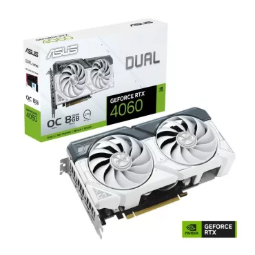 ASUS Dual -RTX4060-O8G-WHITE NVIDIA GeForce RTX­ 4060 8 Go GDDR6-La Halle Informatique-[product_reference]