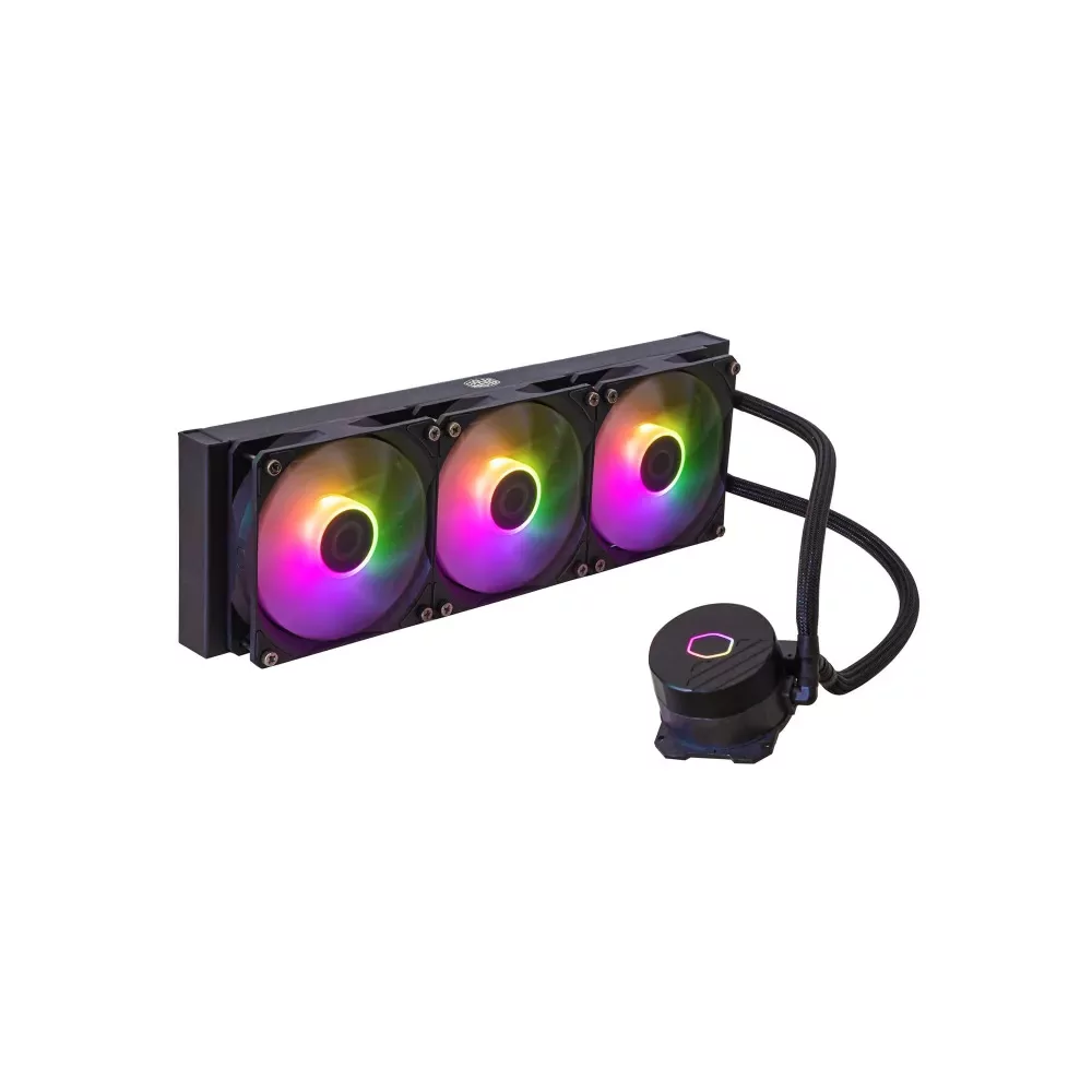 Cooler Master MasterLiquid 360L Core ARGB Processeur Kit de refroidissement du liquide 12 cm Noir-La Halle Informatique-[product