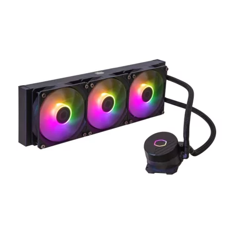 Cooler Master MasterLiquid 360L Core ARGB Processeur Kit de refroidissement du liquide 12 cm Noir-La Halle Informatique-[product