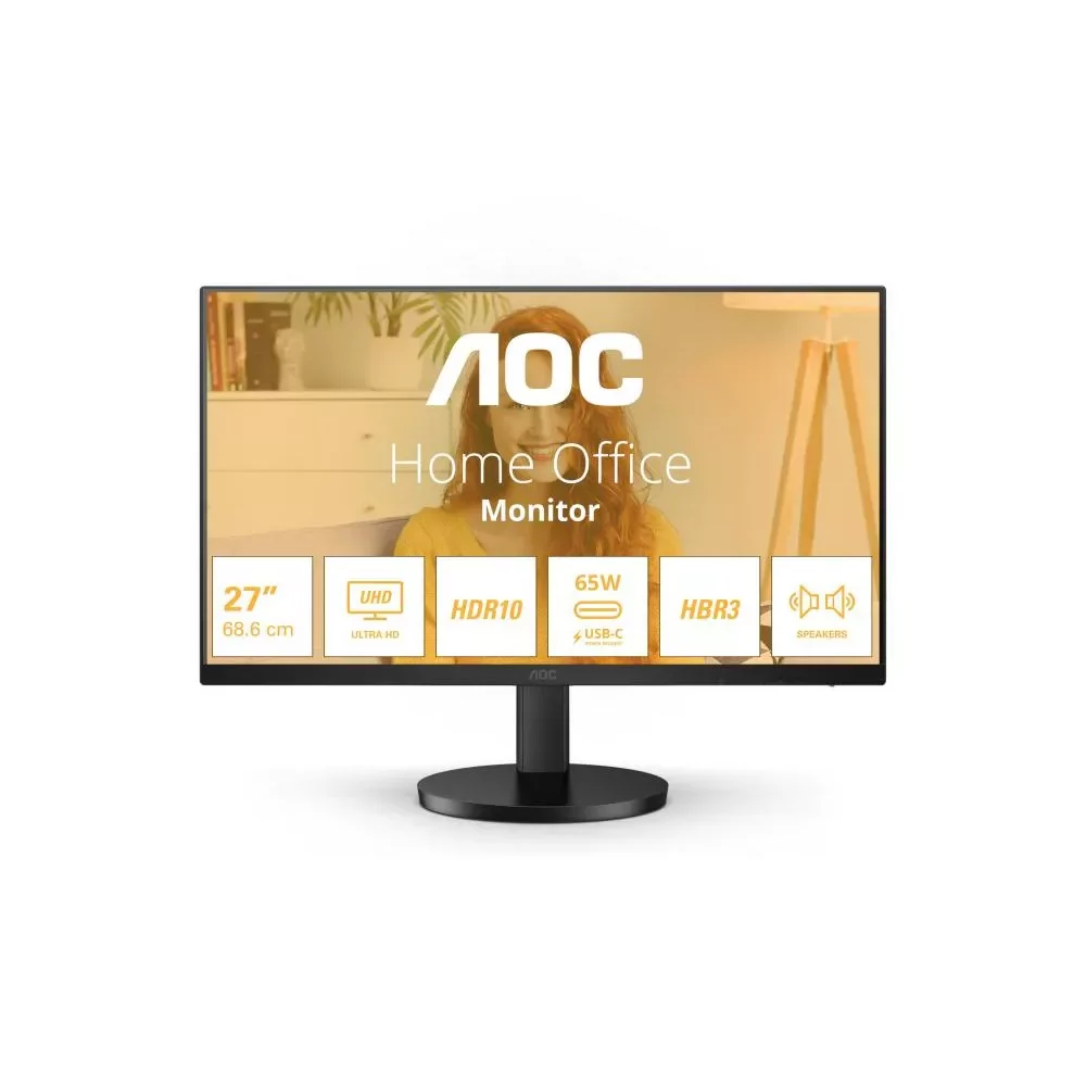 AOC B3 U27B3CF écran plat de PC 68,6 cm (27") 3840 x 2160 pixels 4K Ultra HD LCD Noir-La Halle Informatique-[product_reference]