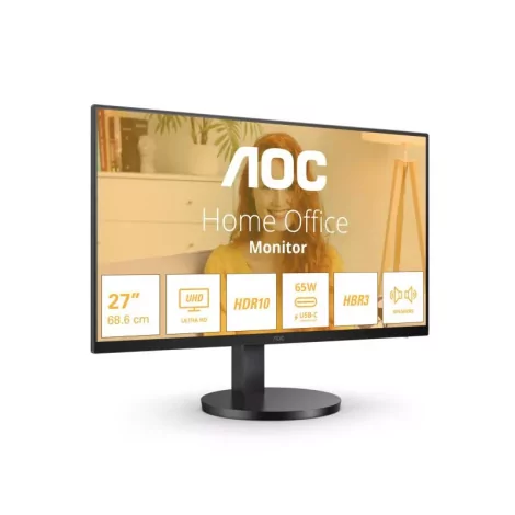 AOC B3 U27B3CF écran plat de PC 68,6 cm (27") 3840 x 2160 pixels 4K Ultra HD LCD Noir-La Halle Informatique-[product_reference]