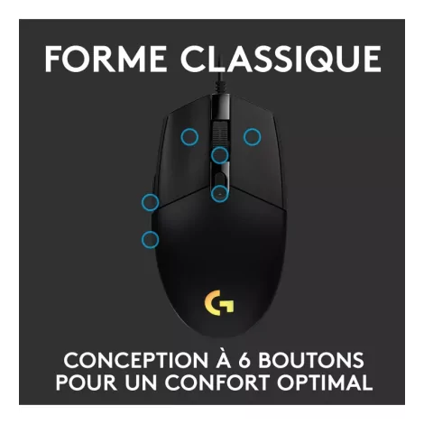 Logitech G203 Gaming Mouse LIGHTSYNC-La Halle Informatique-[product_reference]