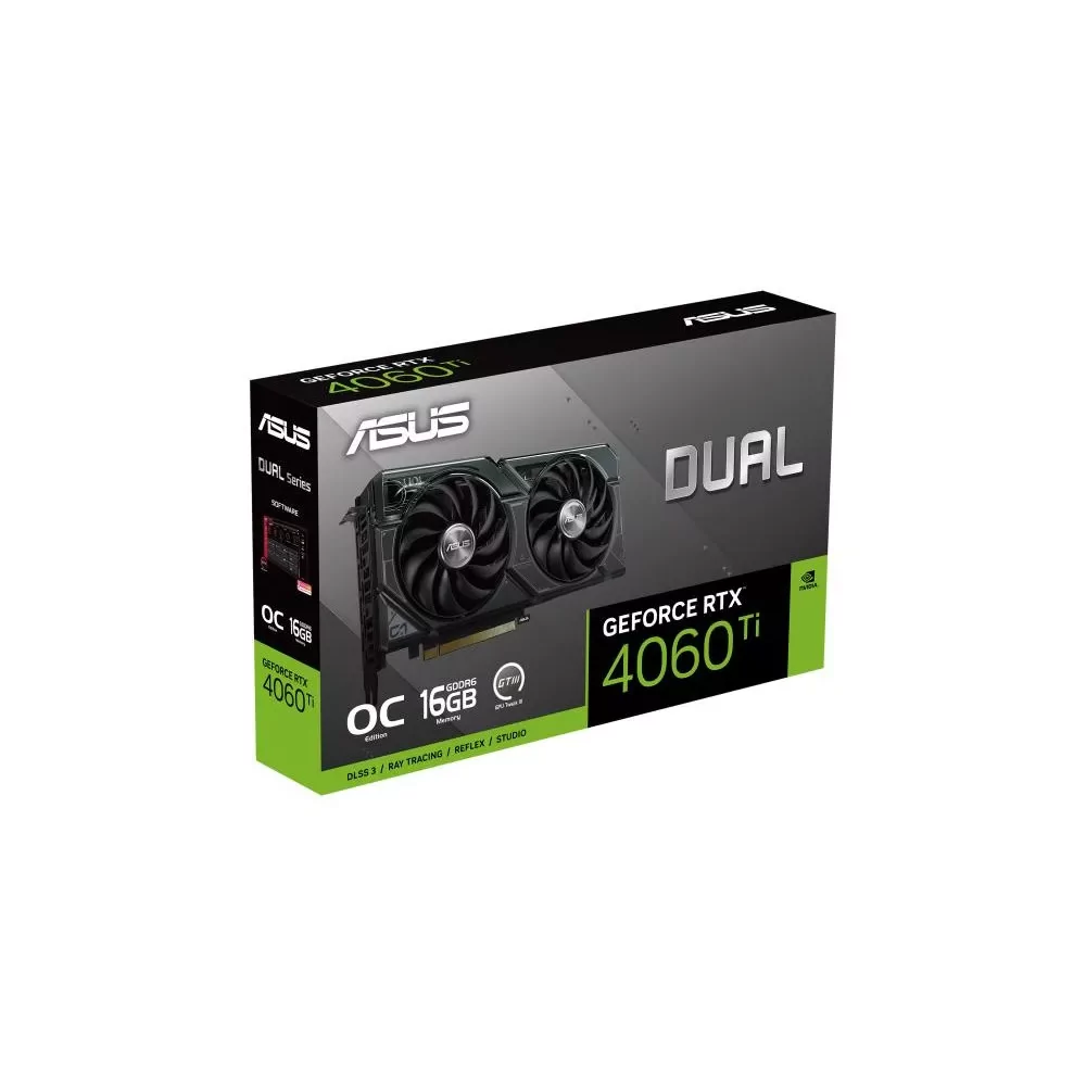 ASUS Dual -RTX4060TI-O16G NVIDIA GeForce RTX 4060 Ti 16 Go GDDR6-La Halle Informatique-[product_reference]