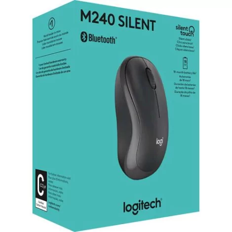 Logitech M240 souris Voyage Ambidextre Bluetooth-La Halle Informatique-[product_reference]