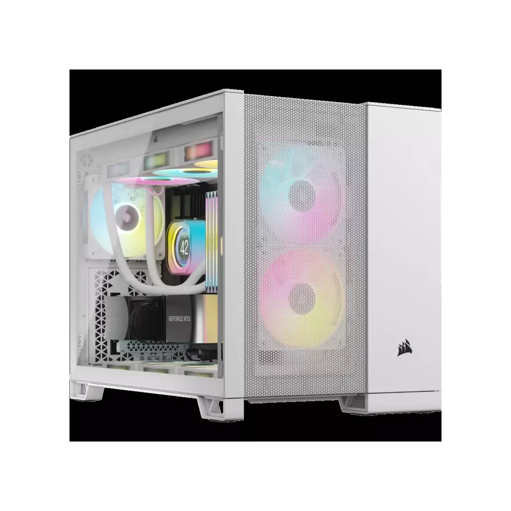 CORSAIR 6500X Mid-Tower Dual Chamber PC Case-WHITE-La Halle Informatique-[product_reference]