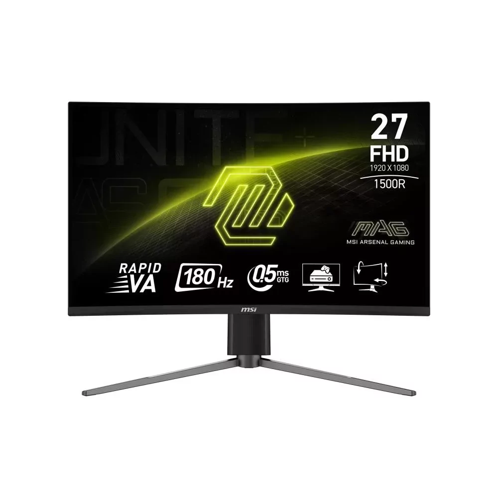 MSI MAG 27C6PF écran plat de PC 68,6 cm (27") 1920 x 1080 pixels Full HD Noir-La Halle Informatique-[product_reference]