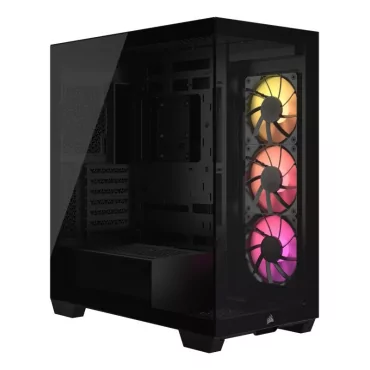 CORSAIR 3500X ARGB Mid-Tower PC Case, Black