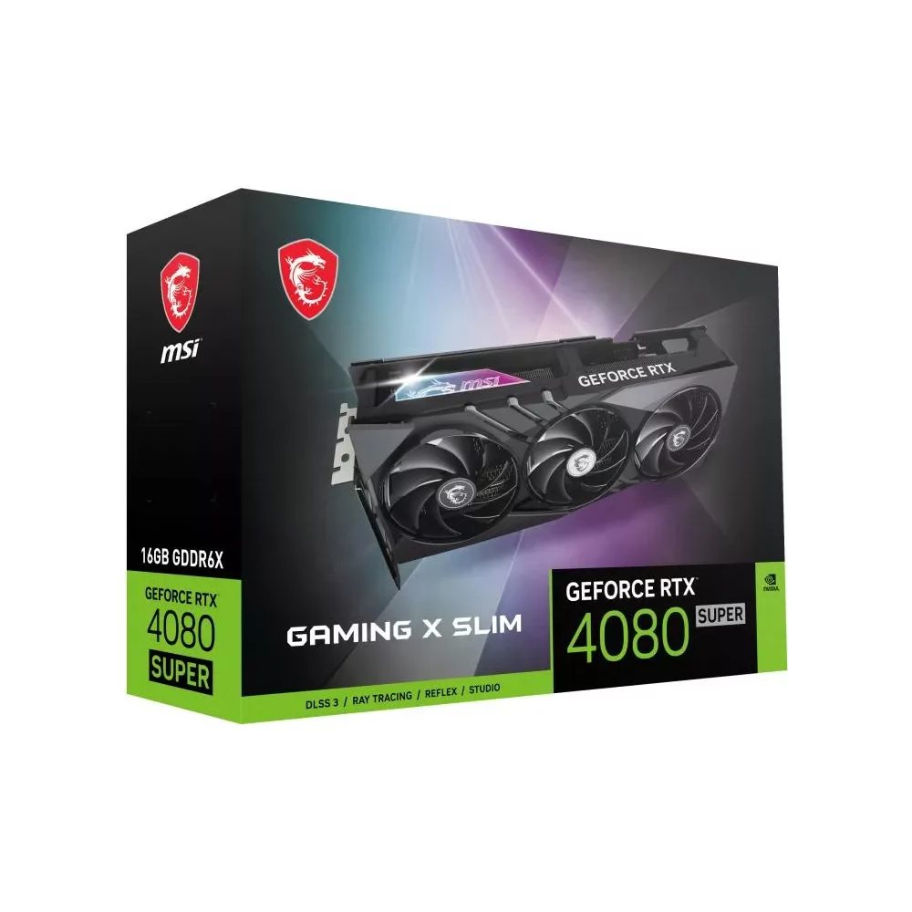 MSI GAMING GeForce RTX 4080 SUPER 16G X SLIM NVIDIA 16 Go GDDR6X-La Halle Informatique-[product_reference]