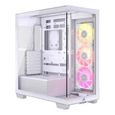 CORSAIR iCUE LINK 3500X RGB Mid-Tower PC Case, White-La Halle Informatique-[product_reference]