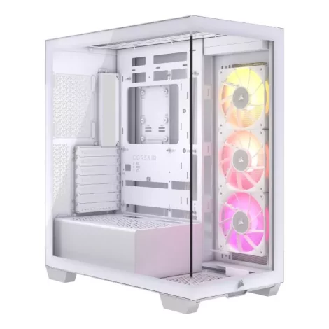 CORSAIR iCUE LINK 3500X RGB Mid-Tower PC Case, White-La Halle Informatique-[product_reference]