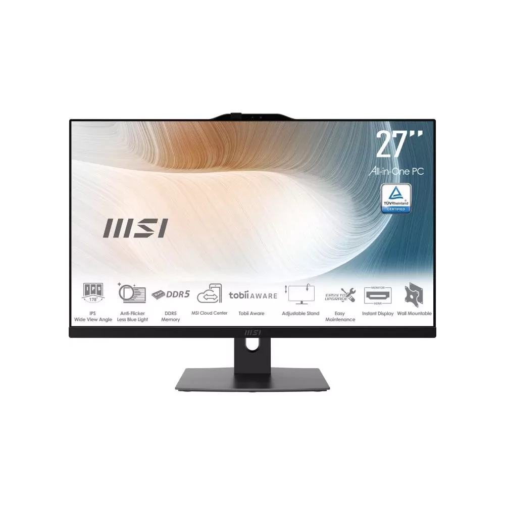 MSI Modern AM272P 1M-814FR Intel Core 7 150U 68,6 cm (27") 1920 x 1080 pixels PC All-in-One 16 Go DDR5-SDRAM 1 To SSD Windows 11