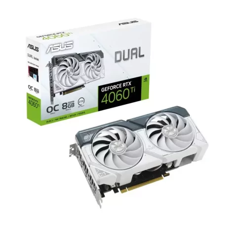 ASUS Dual -RTX4060TI-O8G-WHITE NVIDIA GeForce RTX 4060 Ti 8 Go GDDR6-La Halle Informatique-[product_reference]