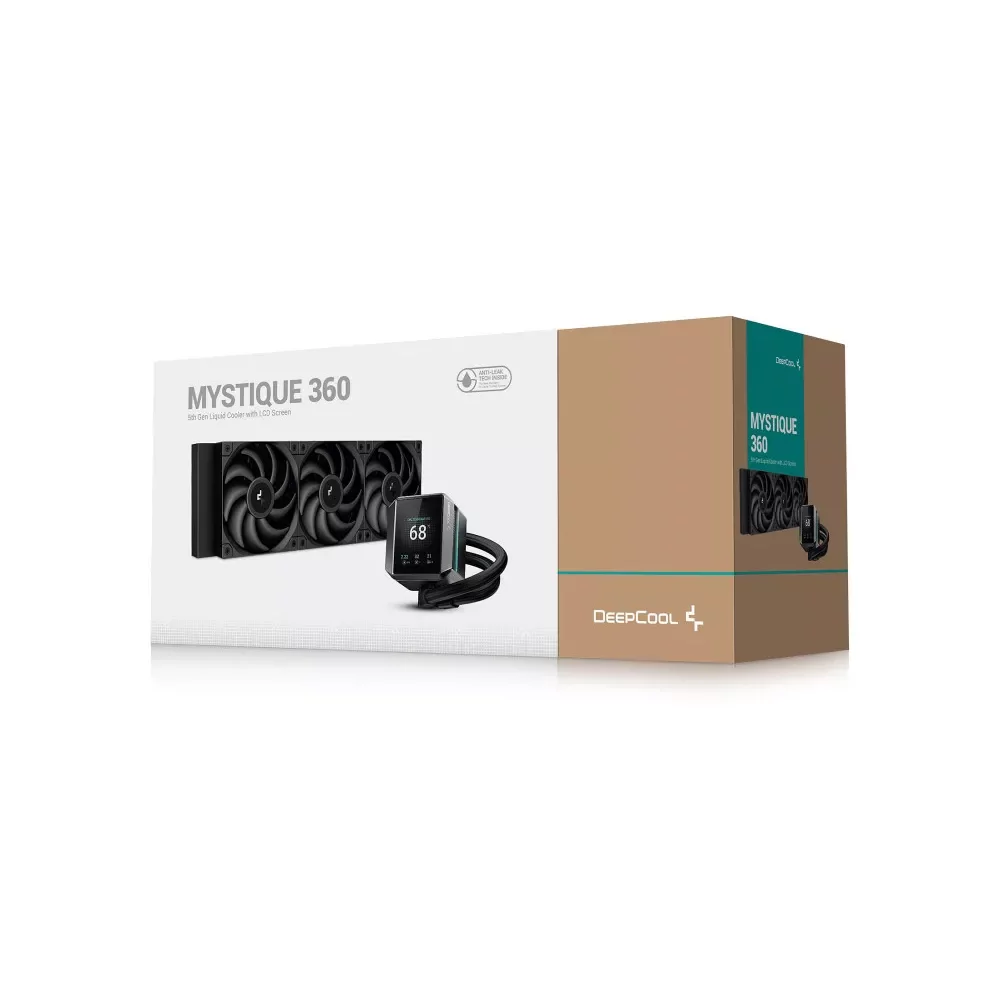 DeepCool MYSTIQUE 360 ARGB Processeur Refroidisseur de liquide tout-en-un 12 cm Noir 1 pièce(s)-La Halle Informatique-[product_r