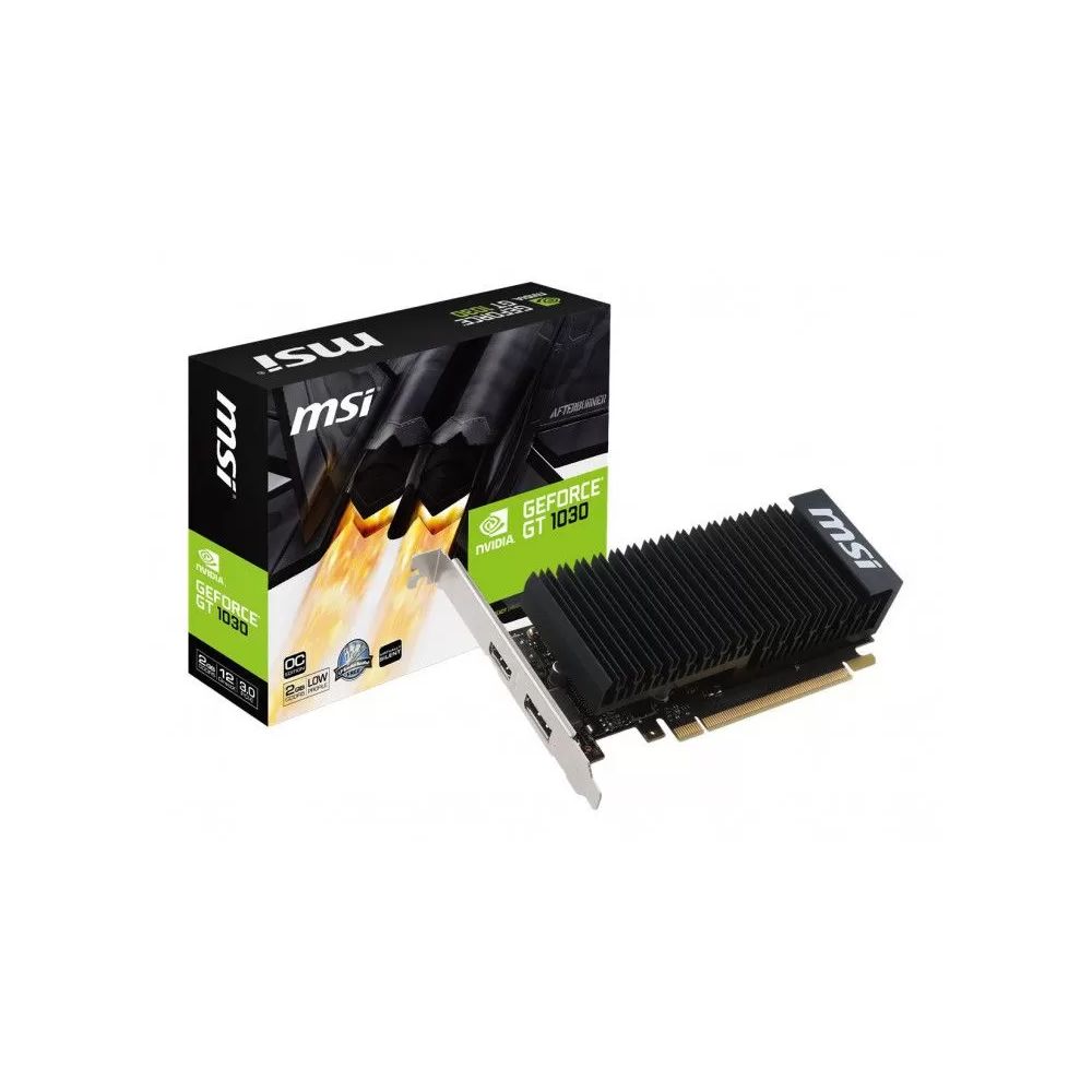 MSI GeForce GT 1030 2GHD4 LP OC NVIDIA 2 Go GDDR4-La Halle Informatique-[product_reference]